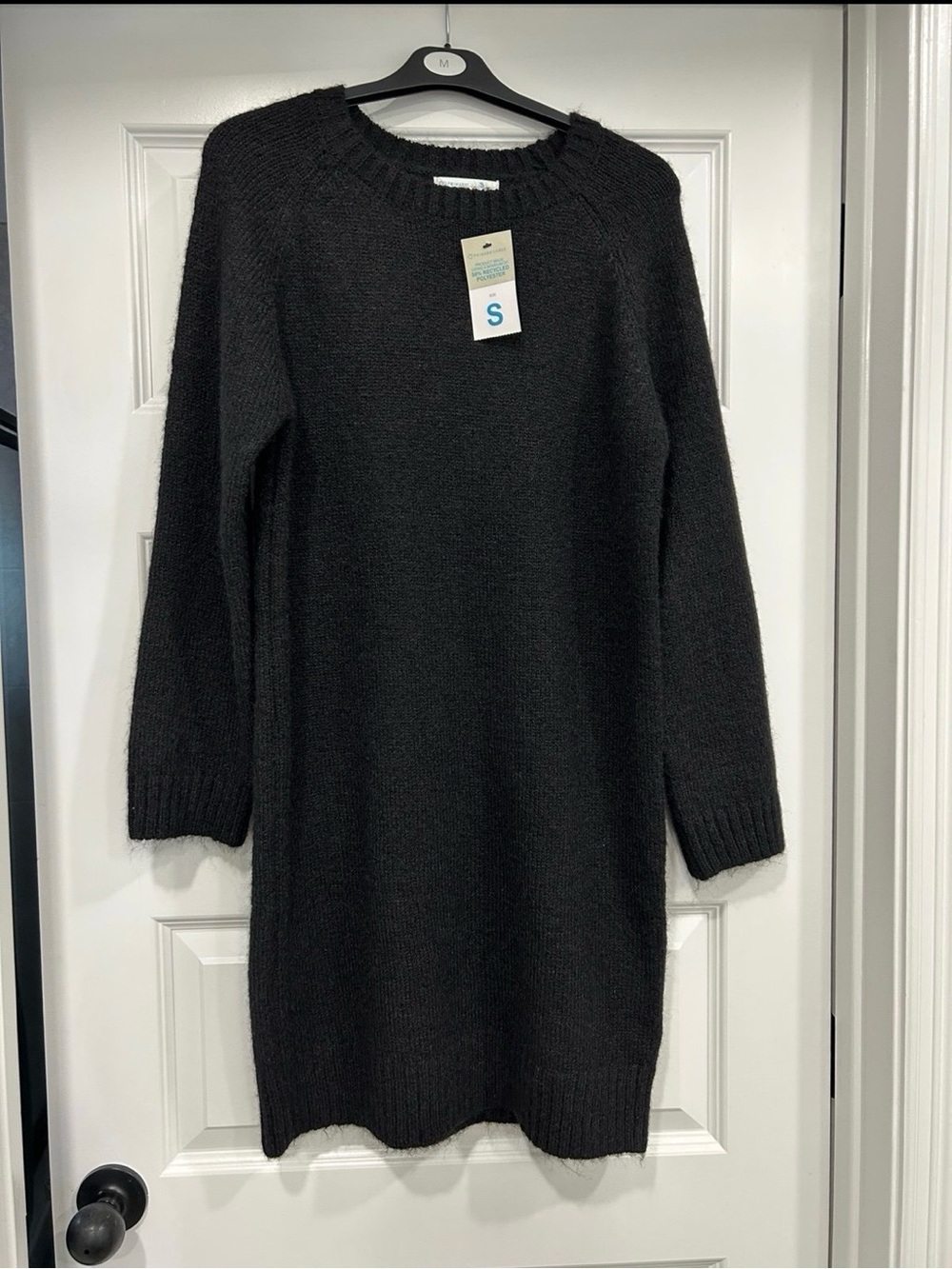 Primark Black Long-Sleeve Knit Sweater Dress